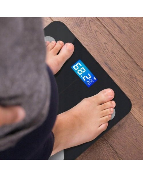 Waga Łazienkowa ANALITYCZNA 180kg Elektroniczna SMART BMI 25w1 Precyzyjna