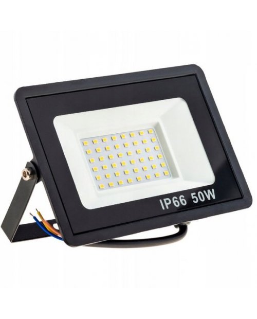 Halogen Reflektor LAMPA robocza NAŚWIETLACZ WODOODPORNY LED 50W 6000lm SLIM