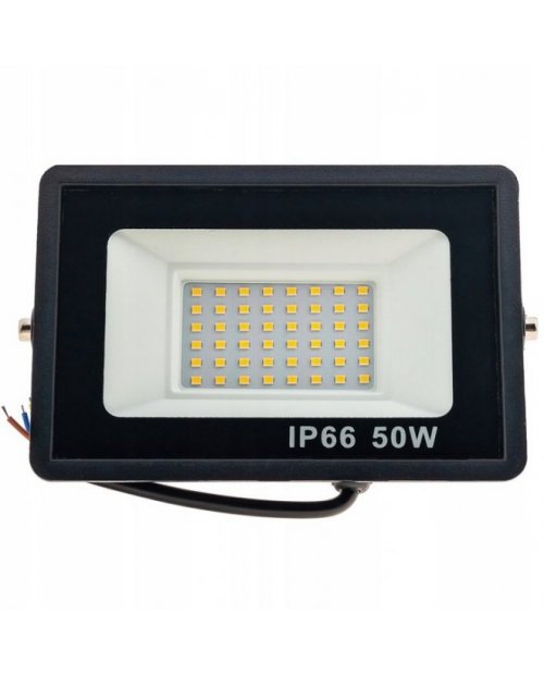 Halogen Reflektor LAMPA robocza NAŚWIETLACZ WODOODPORNY LED 50W 6000lm SLIM