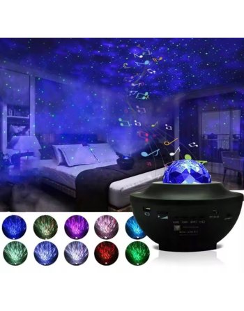 PROJEKTOR GWIAZD Dla Dzieci Rzutnik Nieba Lampka Nocna Głośnik BLUETOOTH