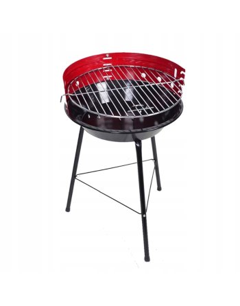 GRILL WĘGLOWY OGRODOWY SKŁADANY 43CM NA WĘGIEL Z RUSZTEM TARAS OGRÓD