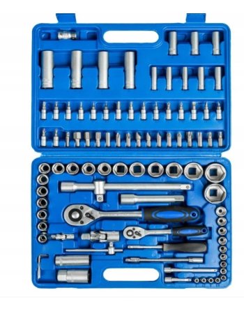 ZESTAW KLUCZY NASADOWYCH KLUCZE NASADOWE 1/4" 1/2" 108 SZTUK HIT
