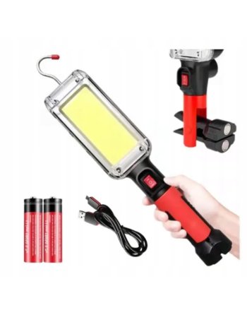 LAMPA WARSZTATOWA LED LATARKA AKUMULATOROWA COB 700lm Z MAGNESEM PRZENOŚNA