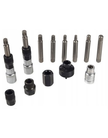 KLUCZE DO ALTERNATORÓW ZE SPRZĘGŁEM TORX SPLINE KOMPLET 13 EL. ZESTAW