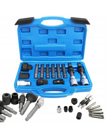 KLUCZE DO ALTERNATORÓW ZE SPRZĘGŁEM TORX SPLINE KOMPLET 13 EL. ZESTAW