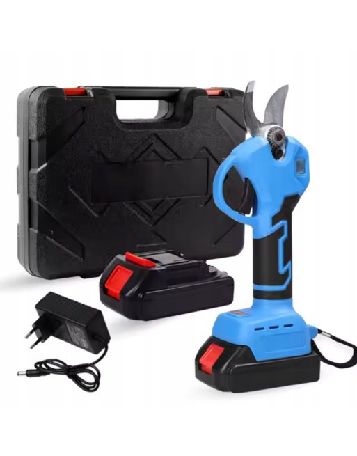 MOCNY SEKATOR AKUMULATOROWY DO GAŁĘZI ELEKTRYCZNY OGRODOWY + 2X AKUMULATOR MOCNY SEKATOR AKUMULATOROWY DO GAŁĘZI ELEKTRYCZNY OGRODOWY + 2X AKUMULATOR