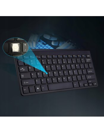 ZESTAW KLAWIATURA + MYSZKA BEZPRZEWODOWA SLIM PRO CZARNA MYSZ