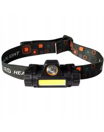 LATARKA CZOŁOWA Z MAGNESEM COB LED CZOŁÓWKA 4w1 LAMPKA USB AKUMULATOR