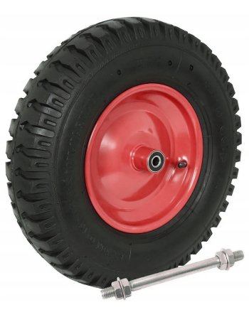 KÓŁKO KOŁO DO TACZKI WÓZKÓW 40CM 6PR 4.00-8 400-8 400x8 MOCNE POMPOWANE