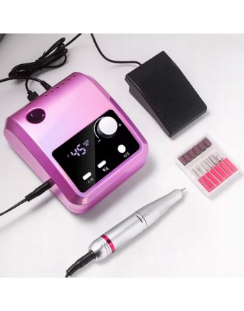 FREZARKA DO PAZNOKCI Do Manicure MOCNA + FREZY 45000RPM PEDICURE 204