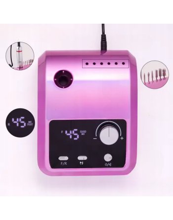 FREZARKA DO PAZNOKCI Do Manicure MOCNA + FREZY 45000RPM PEDICURE 204