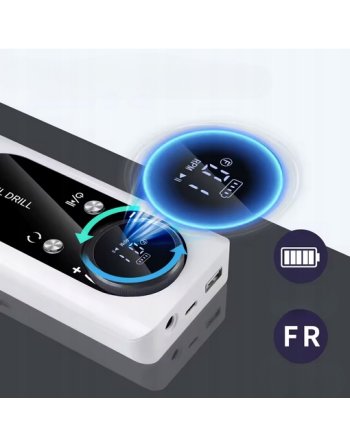 FREZARKA DO PAZNOKCI Manicure MOCNA + FREZY 45000RPM AKUMULATOR PEDICURE V2