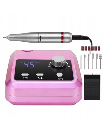 FREZARKA DO PAZNOKCI Do Manicure MOCNA + FREZY 45000RPM PEDICURE 204