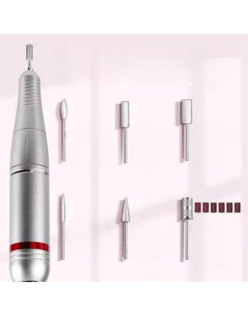 FREZARKA DO PAZNOKCI Do Manicure MOCNA + FREZY 45000RPM PEDICURE 204