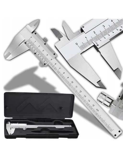 SUWMIARKA NONIUSZOWA TRADYCYJNA 150 MM ETUI INOX