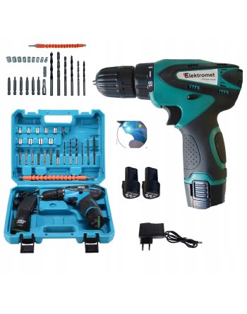 WKRĘTARKA AKUMULATOROWA BEZPRZEWODOWA 18V 2xBATERIA MOCNA AKCESORIA