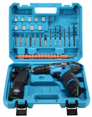 WKRĘTARKA AKUMULATOROWA BEZPRZEWODOWA 18V 2xBATERIA MOCNA AKCESORIA