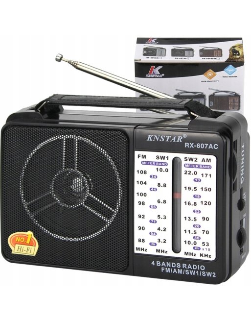 RADIO KUCHENNE 230V PRZENOŚNE BUDOWLANE NA BATERIE R20 FM AM SW
