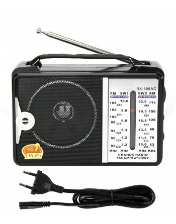 RADIO KUCHENNE 230V PRZENOŚNE BUDOWLANE NA BATERIE R20 FM AM SW