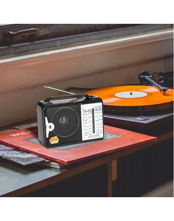 RADIO KUCHENNE 230V PRZENOŚNE BUDOWLANE NA BATERIE R20 FM AM SW