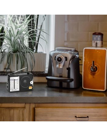 RADIO KUCHENNE 230V PRZENOŚNE BUDOWLANE NA BATERIE R20 FM AM SW