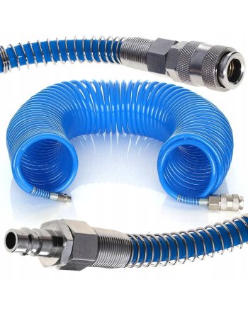 Wąż do Kompresora Pneumatyczny Spiralny 5x8mm 20m Przewód do Sprężarki