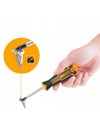 ZESTAW WKRĘTAKÓW ŚRUBOKRĘTÓW WKRĘTAKI ŚRUBOKRĘTY PŁASKIE KRZYŻAKOWE 6 szt.