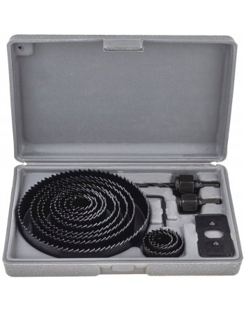 Otwornica do drewna Koronkowe Solidne Otwornice 16 szt 19-127mm + Kasetka