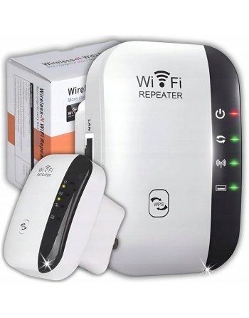 MOCNY WZMACNIACZ SYGNAŁU WI-FI 300MB/S RJ-45 2.4GHZ WPS ROUTER ACCESS POINT