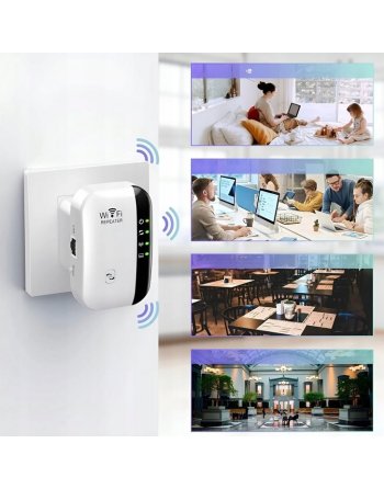 MOCNY WZMACNIACZ SYGNAŁU WI-FI 300MB/S RJ-45 2.4GHZ WPS ROUTER ACCESS POINT