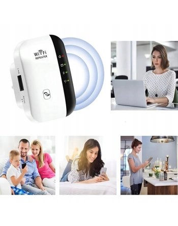 MOCNY WZMACNIACZ SYGNAŁU WI-FI 300MB/S RJ-45 2.4GHZ WPS ROUTER ACCESS POINT