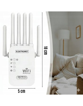 WZMACNIACZ SYGNAŁU ZASIĘGU SIECI WIFI REPEATER ZEWNĘTRZNY EXTENDER MOCNY