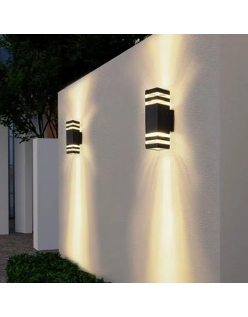 Kinkiet Zewnętrzny Lampa Elewacyjna LED Ogrodowa 2x GU10 IP54