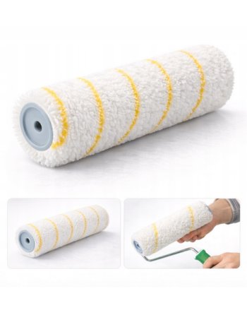 WAŁEK MALARSKI DO MALOWANIA ŚCIAN SUFT ZAPAS GŁADKO ZŁOTA NIĆ 25cm