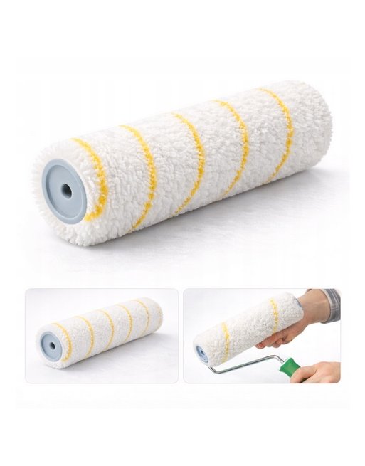 WAŁEK MALARSKI DO MALOWANIA ŚCIAN SUFT ZAPAS GŁADKO ZŁOTA NIĆ 25cm