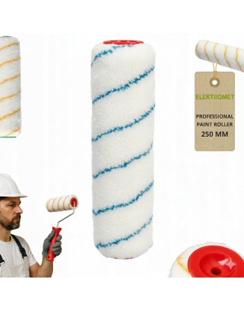 WAŁEK MALARSKI DO MALOWANIA ŚCIAN SUFT ZAPAS GŁADKO ZŁOTA NIĆ 25cm