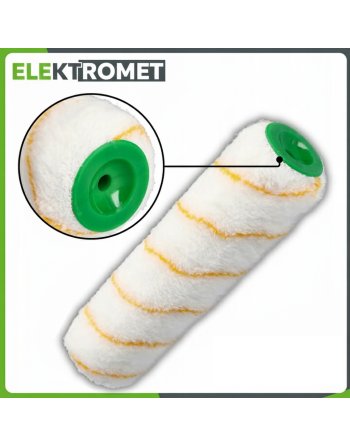 WAŁEK MALARSKI DO MALOWANIA ŚCIAN SUFT ZAPAS GŁADKO ZŁOTA NIĆ 25cm