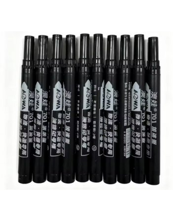 MARKER PERMANENTNY PISAK OKRĄGŁY FLAMASTER BUDOWLA WODOODPORNY CZARNY 10szt