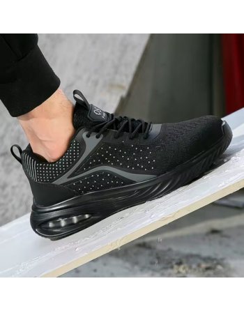 Buty męskie robocze SNEAKERSY czarne Oddychające z Noskiem BHP Lekkie r. 44