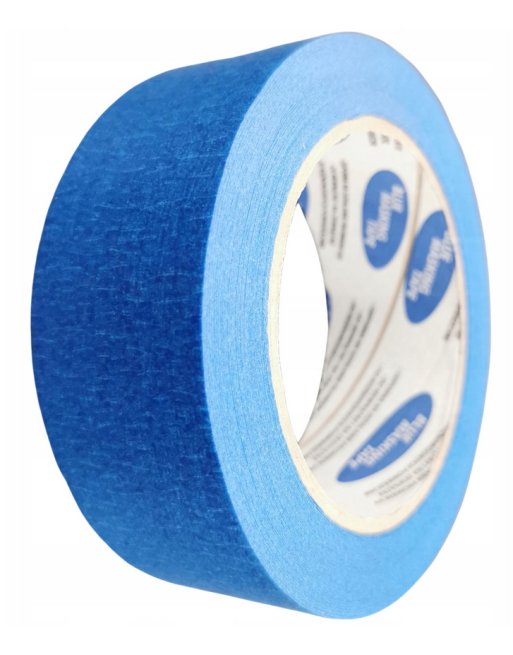 TAŚMA MALARSKA NIEBIESKA PAPIEROWA MASKUJĄCA 38mm x 50m OCHRONNA BLUE UV