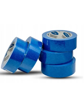 TAŚMA MALARSKA NIEBIESKA PAPIEROWA MASKUJĄCA 38mm x 50m OCHRONNA BLUE UV