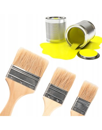 5x PĘDZLE MALARSKIE ZESTAW PĘDZLI MALARSKICH BUDOWLANYCH PĘDZEL 20-65 mm