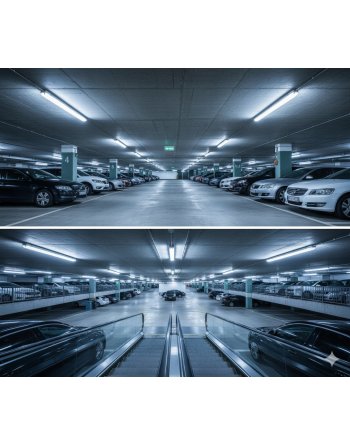 Oprawa Hermetyczna 60cm lampa + 2x świetlówki LED Wodoszczelna Do Garażu