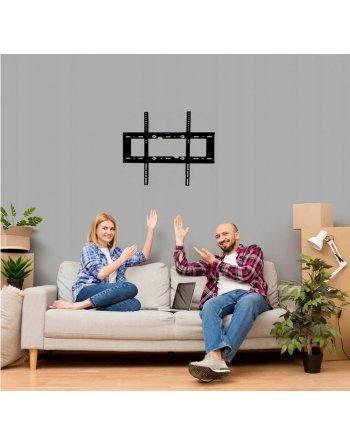 MOCNY UCHWYT TV WIESZAK DO TELEWIZORA REGULOWANY 40-80 CALI ŚCIENNY