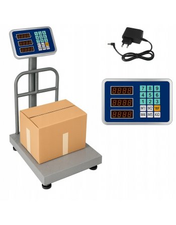 Waga Magazynowa Elektroniczna Sklepowa LCD 150kg Platformowa Towarowa Mocna