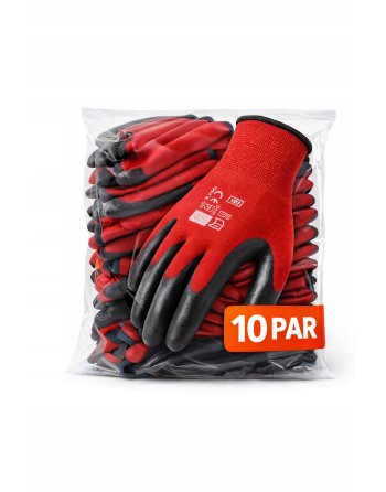 RĘKAWICZKI rękawice ROBOCZE POLIURETANOWE PU 10par 10-XL