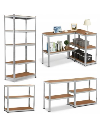 REGAŁ METALOWY ocynkowany do PIWNICY Garażu 180x90x40 875kg magazynowy