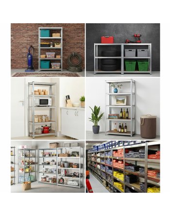 REGAŁ METALOWY ocynkowany do PIWNICY Garażu 180x90x40 875kg magazynowy