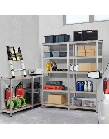 REGAŁ METALOWY ocynkowany do PIWNICY Garażu 180x90x40 875kg magazynowy