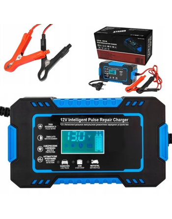 AUTOMATYCZNY INTELIGENTNY PROSTOWNIK ŁADOWARKA AKUMULATORA LCD 12V 6A